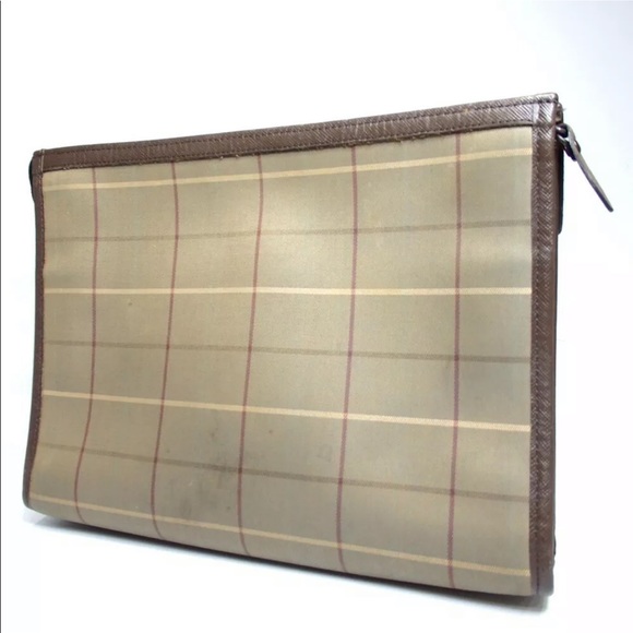 AUTH Vintage Burberry Clutch - Picture 2 of 6